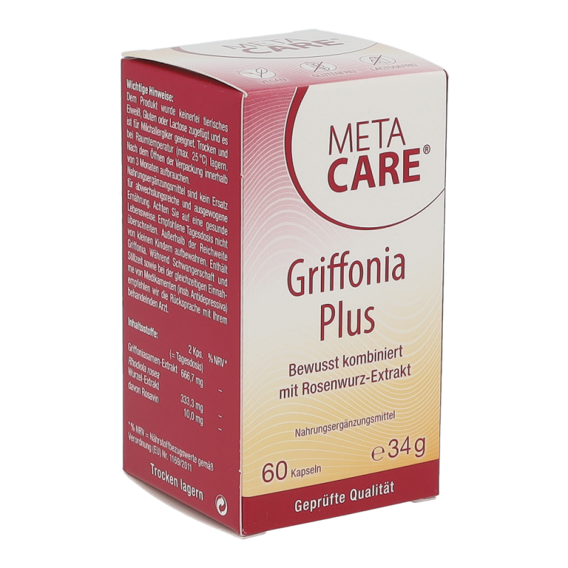 MetaCare GRIFFONIA+ Nervenberuhigende Kapseln - 60 Stück