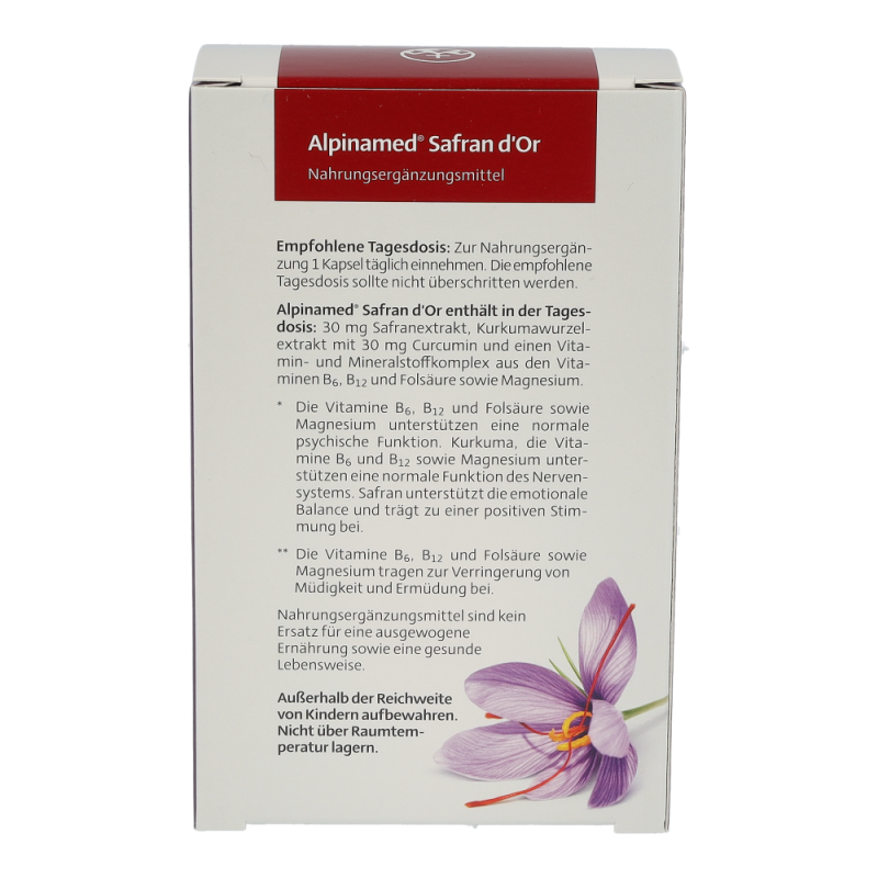 Alpinamed Safran Kapseln 30 Stk.