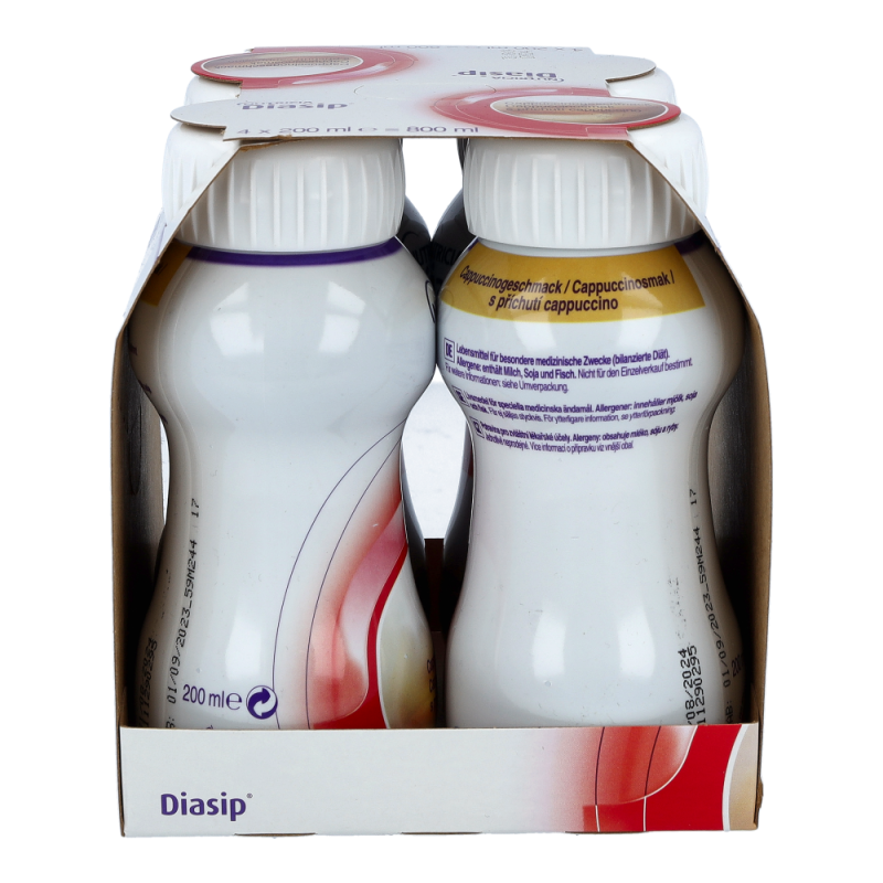 Nutricia Diasip 200 ml Vitalflasche 4 Stk. Cappucchino
