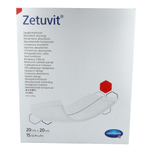 Hartmann Zetuvit Saugkompresse Steril 15 Stk. 20 x 20 cm