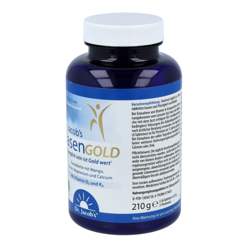 Dr. Jacobs BasenGOLD Kautabletten K2 126 Stk.