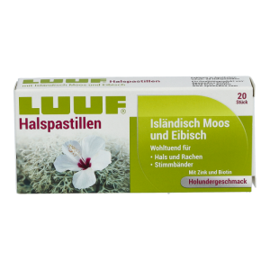 LUUF Halspastillen Isländisch Moos und Eibisch 20 Stk.