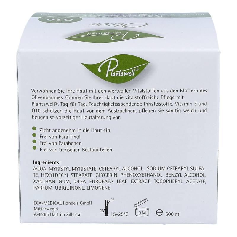 Plantawell Körpercreme 500 ml Olive