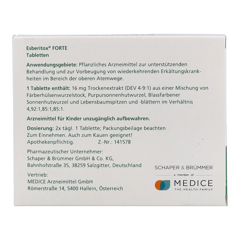 Esberitox Forte Tabletten