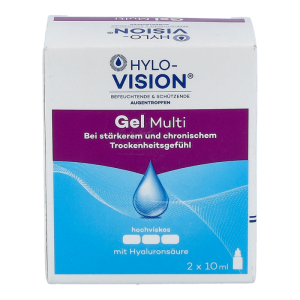 Hylo-Vision Gel multi Augentropfen 10 ml 2 Stk.