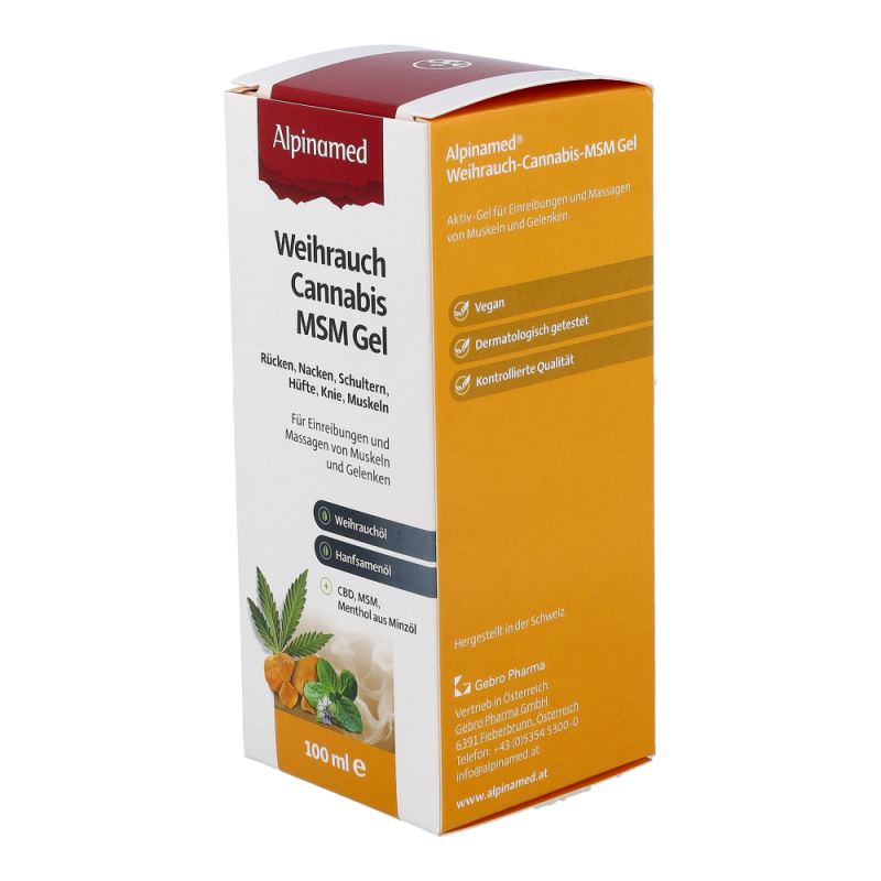 Alpinamed Weihrauch Cannabis MSM Gel