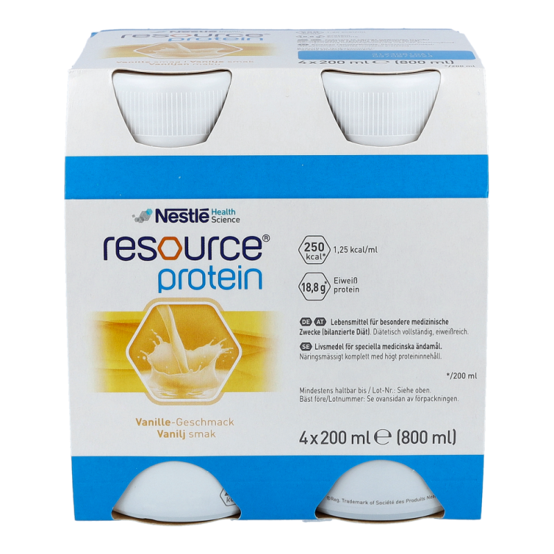 Nestlé Resource Protein 200 4 Stk. Vanille