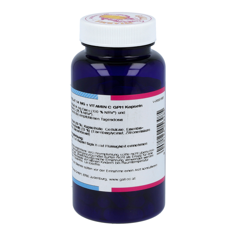 Eisen Chelat 14mg plus Vitamin C Kapseln