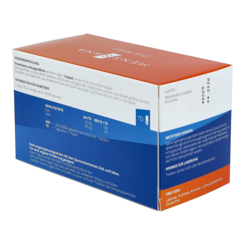 MensSana Zink-Selen Kapseln 90 Stk.