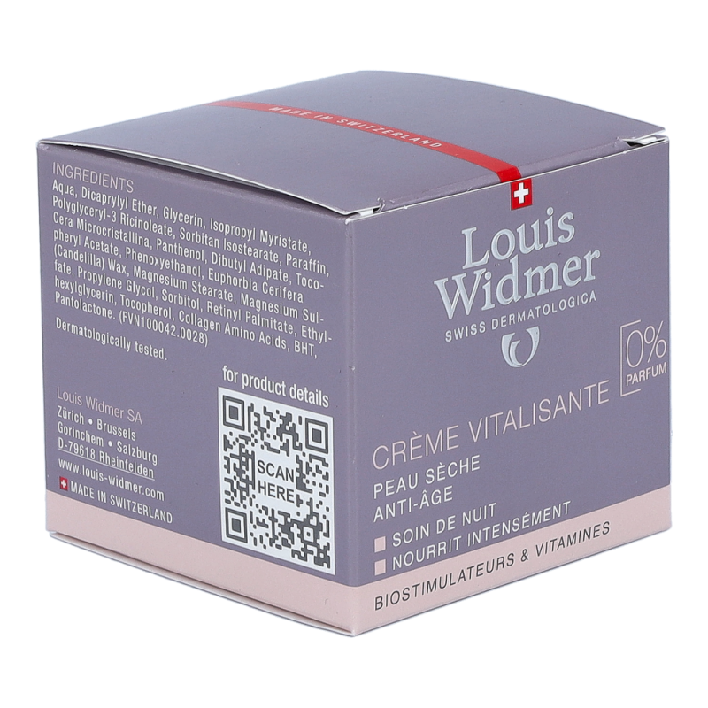 Louis Widmer Crème Vitalisante unparfümiert