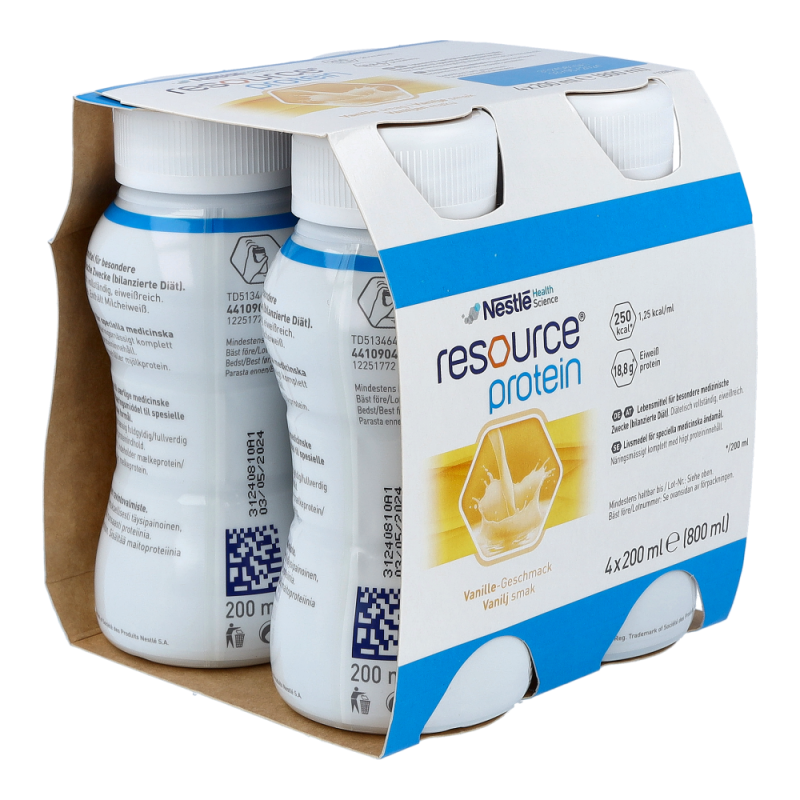 Nestlé Resource Protein 200 4 Stk. Vanille