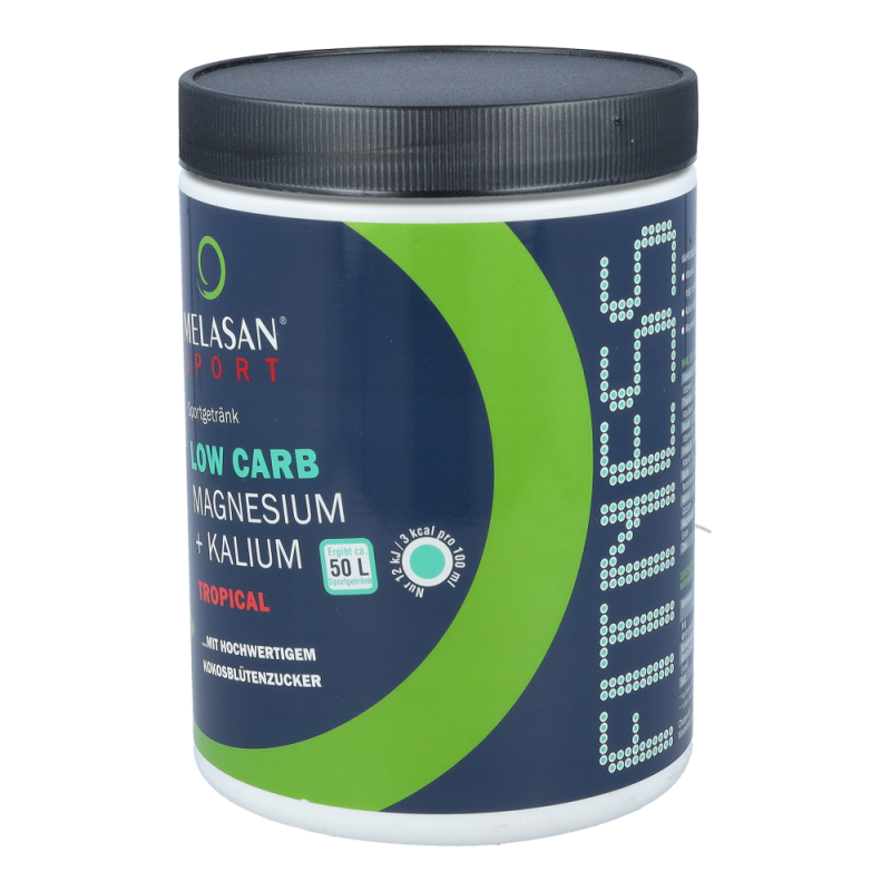 Melasan Sport LOW CARB Magnesium Kalium Tropical 720 g