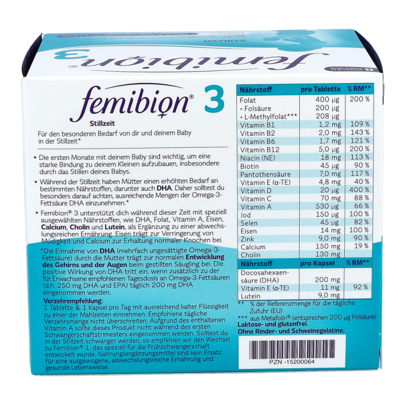 Femibion 3 Stillzeit /56 Tabletten + 56 Kapseln