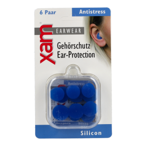XAM Ohrschutz Silikon 12 Stk. blau