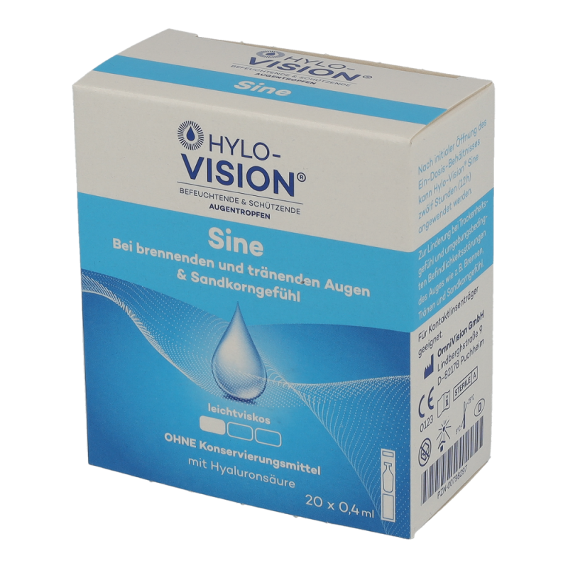 HYLO – VISION SINE Augentropfen 0,4ml Einzeldosen
