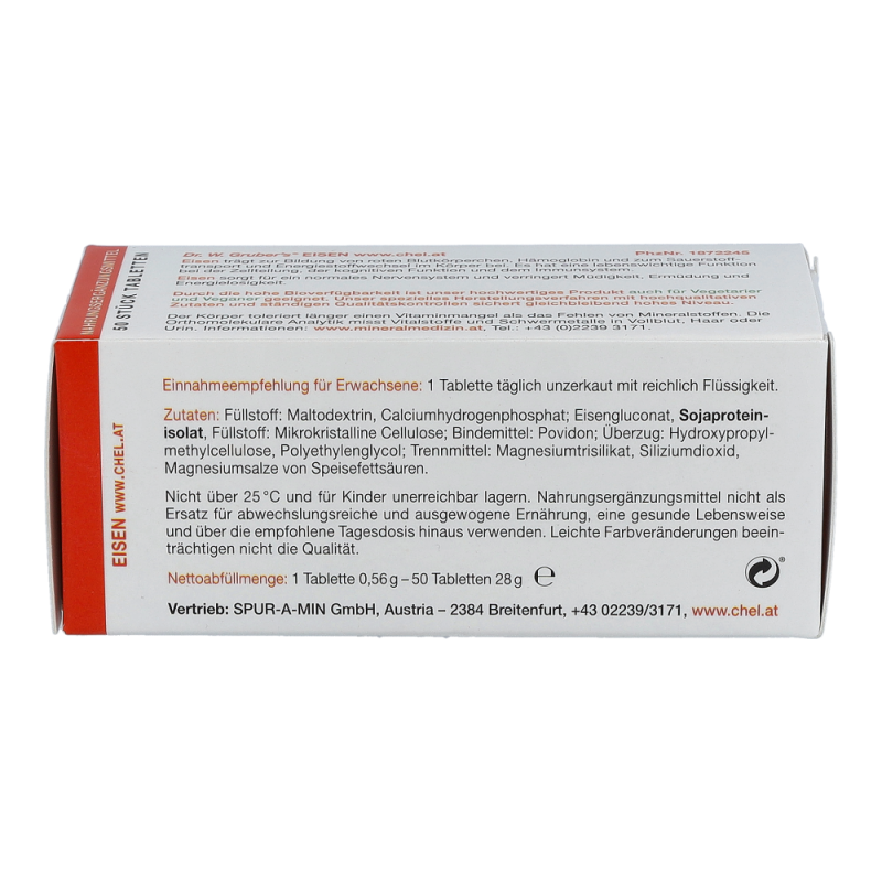 Dr. Grubers Eisen Chelat Tabletten