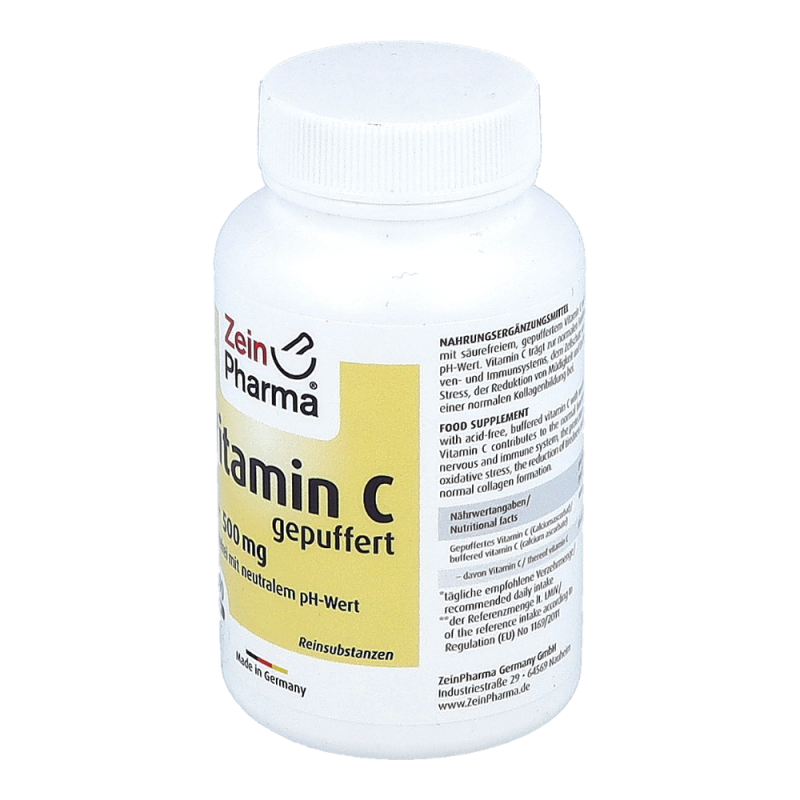 ZeinPharma Gepuffertes Vitamin C 500 mg Kapseln 90 Stk.