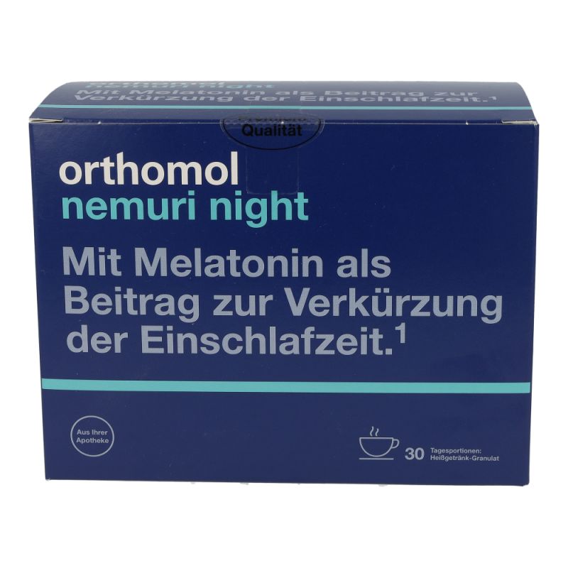 Orthomol NEMURI Granulat mit Melatonin verkürzt die Einschlafzeit