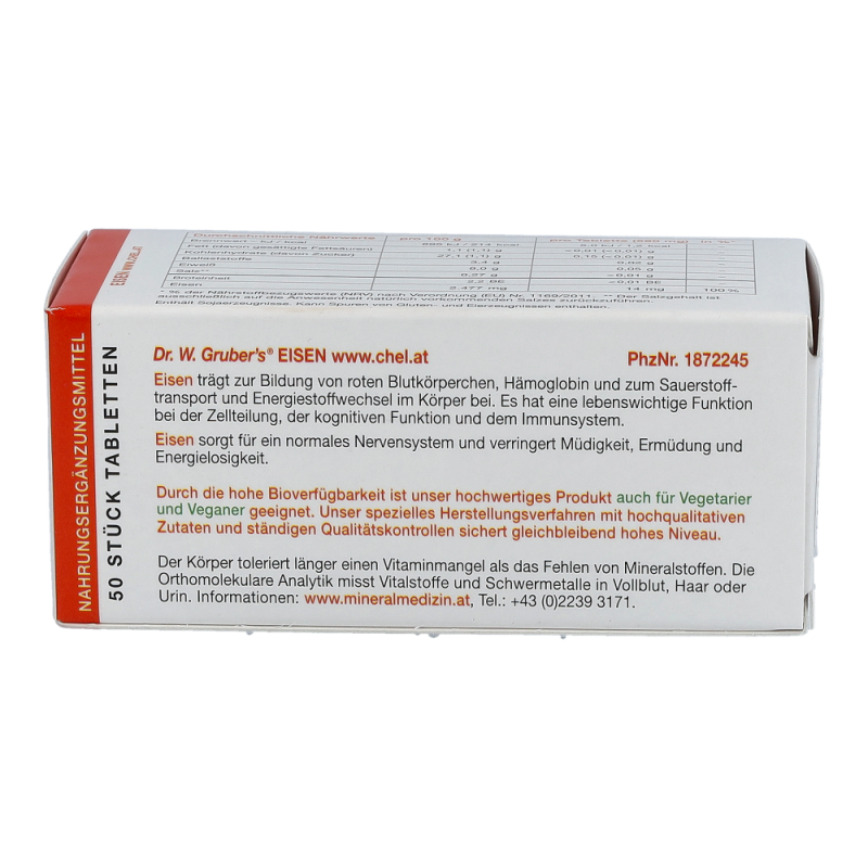 Dr. Grubers Eisen Chelat Tabletten