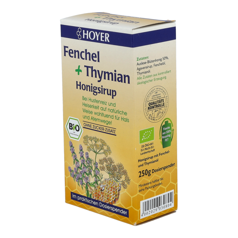 Hoyer Fenchel und Thymian Honigsirup 250 g