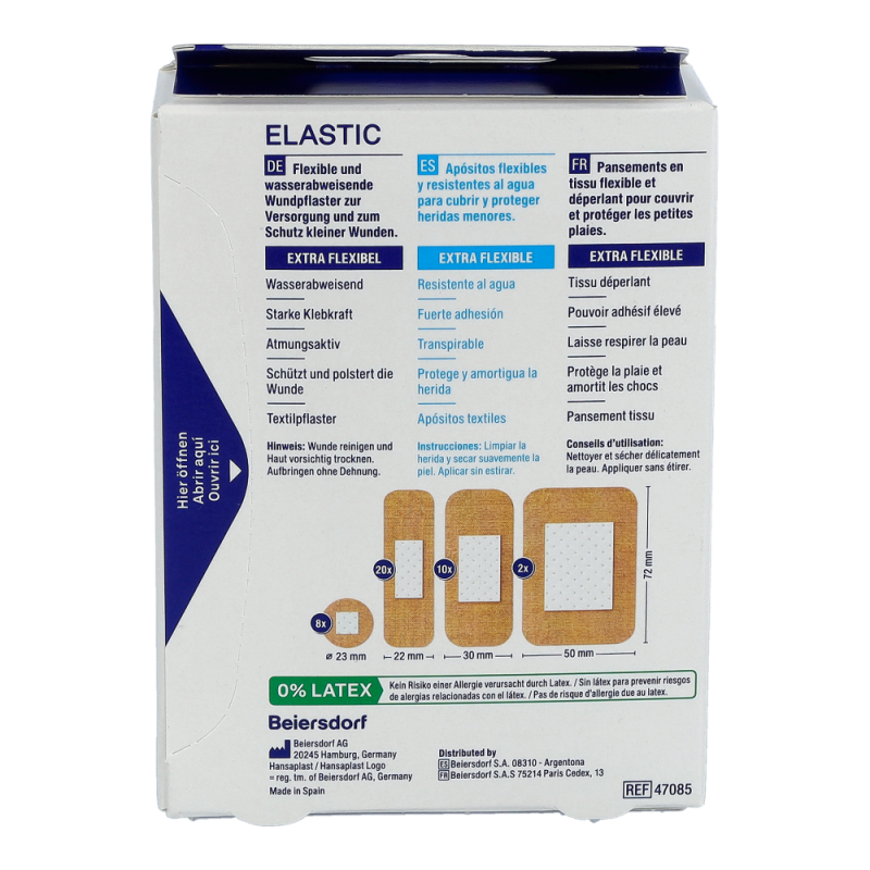 Hansaplast Elastic Strips 4 Größen 40 Stk.