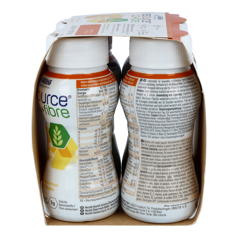 Nestlé Resource 2.0 Fibre 4 Stk. Vanille
