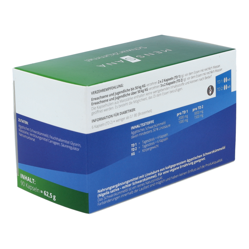 MensSana Schwarzkümmel Kapseln 90 Stk.