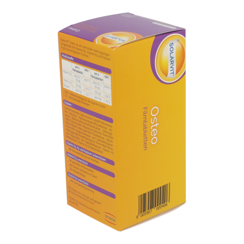 Solarvit OSTEO D3 K2 Ca Filmtabletten 60 Stk.