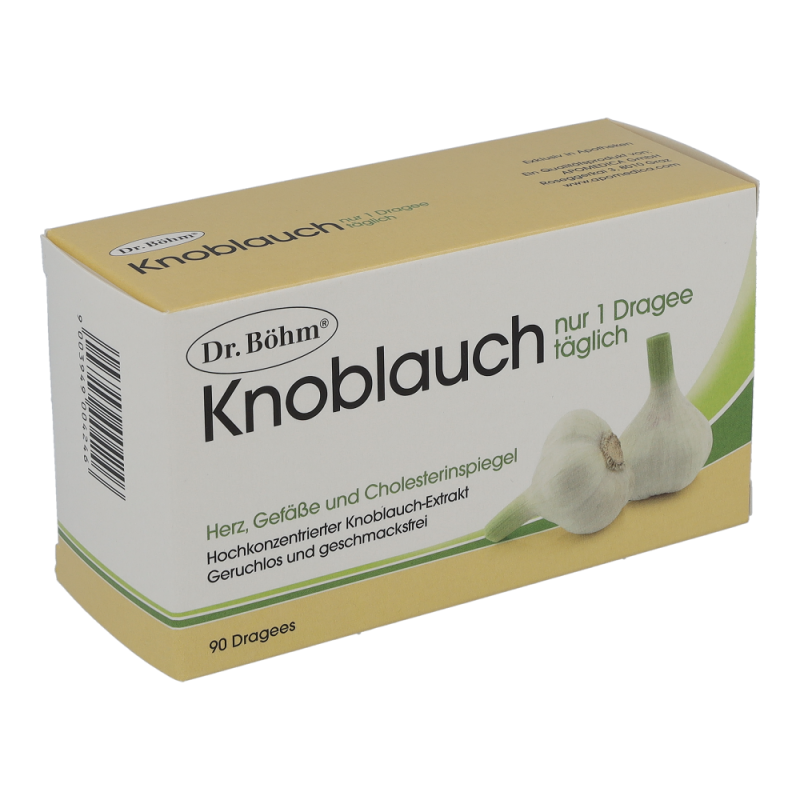 Dr. Böhm Knoblauch nur 1 Dragee täglich