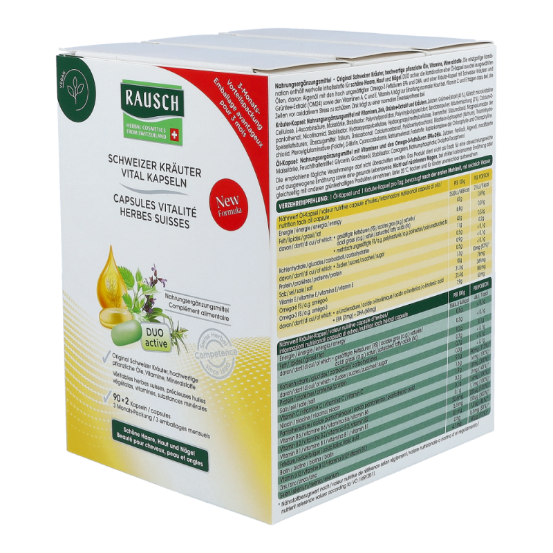 Schweizer Kräuter Vital Kapseln 3 Monatspackung 2 x 90 Stk.