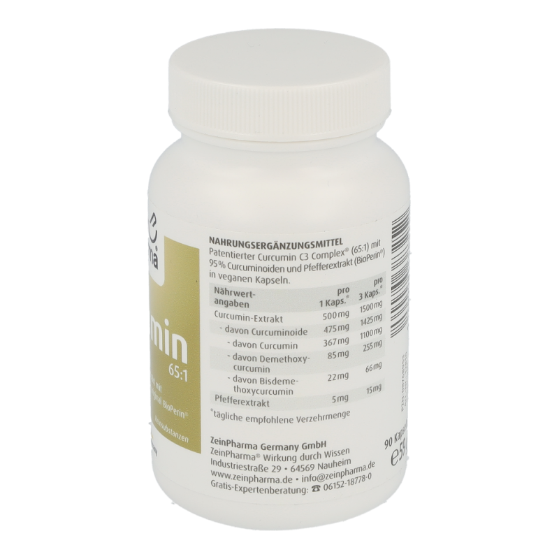ZeinPharma Curcumin Kapseln 500 mg 90 Stk.