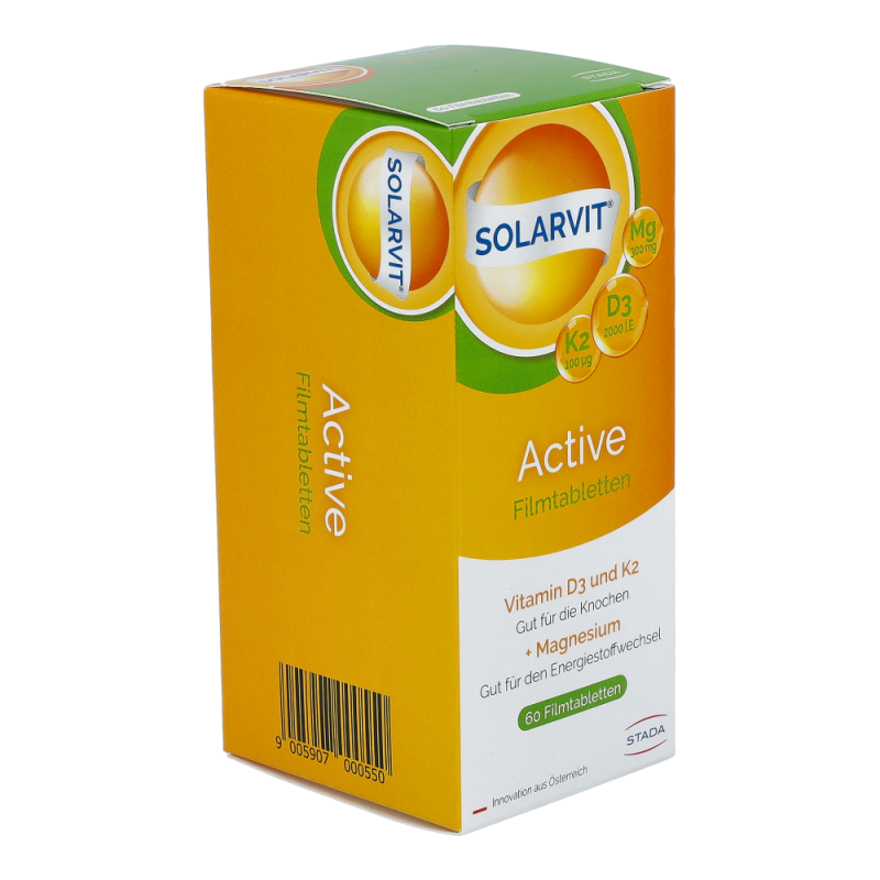 Solarvit Active D3 K2 Magnesium Filmtabletten 60 Stk.