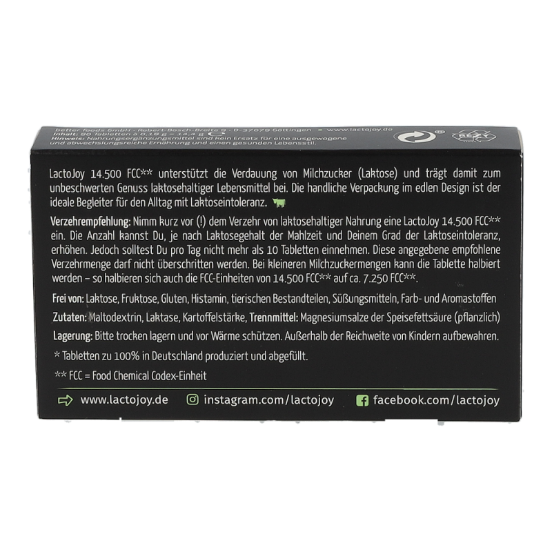 Lactojoy 14.500 FCC Tabletten 80Stk.