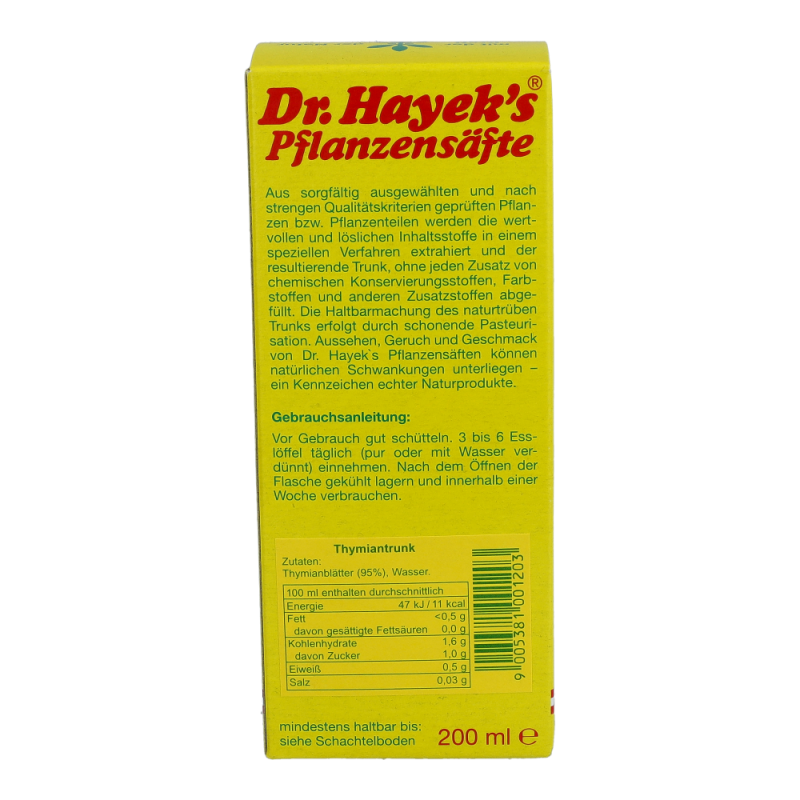 Dr. Hayeks Thymian Saft