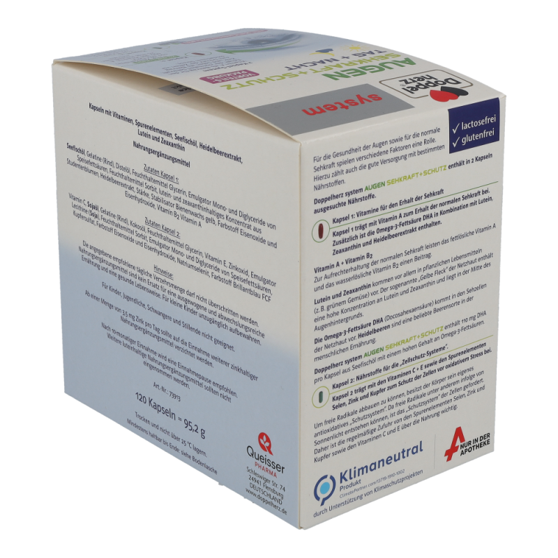 Doppelherz Augen Sehkraft + Schutz 2 Kapsel-System 120 Stk.