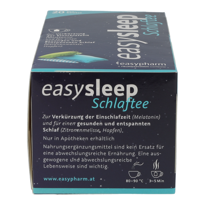 Easysleep SCHLAFTEE verkürzt durch Melatonin die Einschlafzeit – 20 Beutel