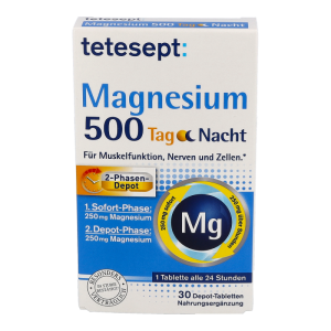 tetesept Magnesium Tabletten 500 Tag Nacht
