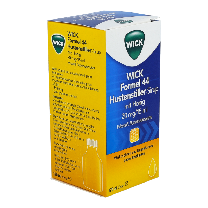 WICK Formel 44 Hustenstiller-Sirup mit Honig 20 mg/15 ml 120 ml