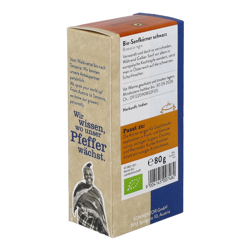 Sonnentor Senfkörner schwarz 80 g BIO