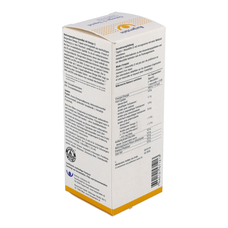 Burgerstein Omega 3 liquid 150 ml