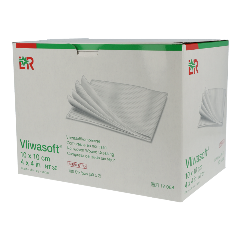 Vliwasoft 6-fach steril 10 x 10 cm 100 Stk.