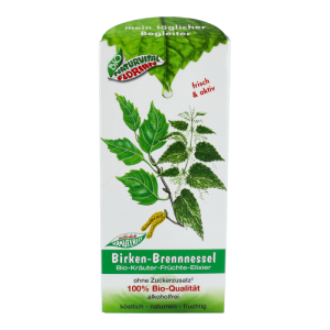 Birken Brennessel Elixier Kräuter Fit 330 ml