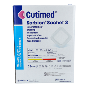 Cutimed Sorbion Sachet S Wundauflage 25 Stk. 7,5 x 7,5 cm
