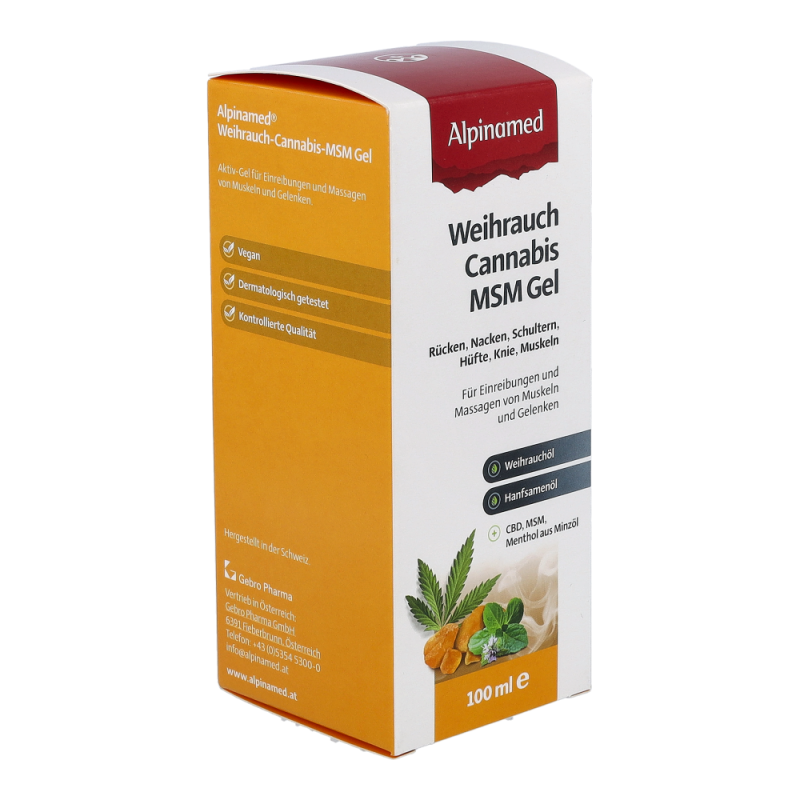 Alpinamed Weihrauch Cannabis MSM Gel