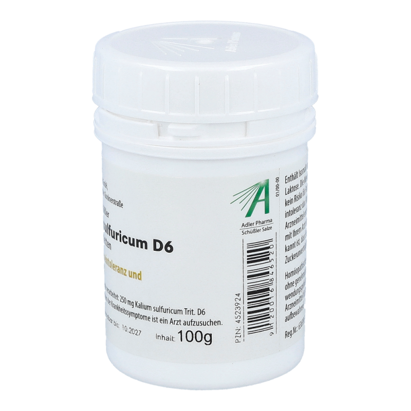 Schüßler Nr. 6 Kalium sulfuricum D6 Kautabletten 100 g