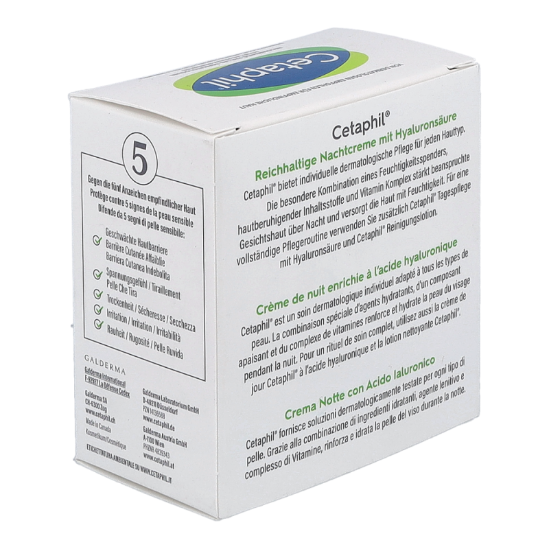 Cetaphil Nachtcreme mit Hyaluronsäure 48 ml