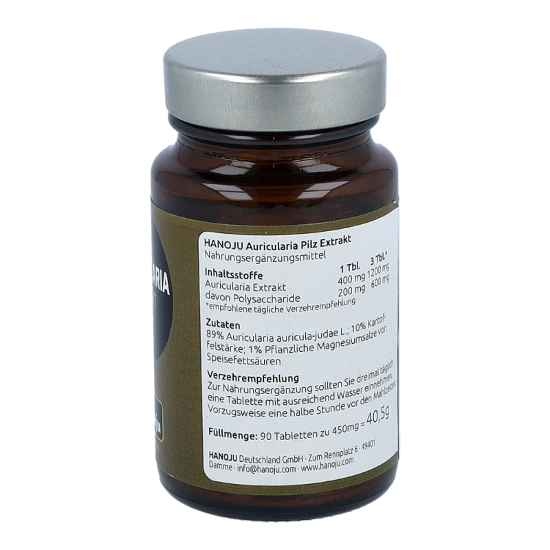 Auricularia Extrakt Tabletten 400mg 90 Stk.