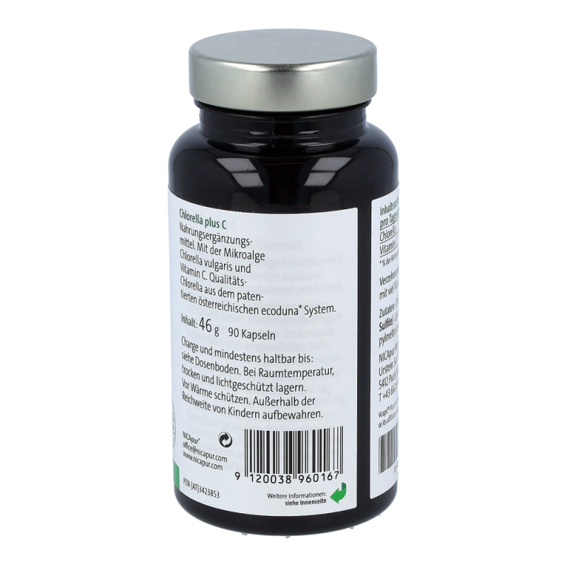 Nicapur Chlorella mit Vitamin C Kapseln