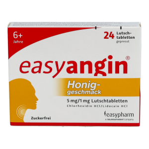 easyangin mit Honiggeschmack 5mg/1mg Lutschtabletten