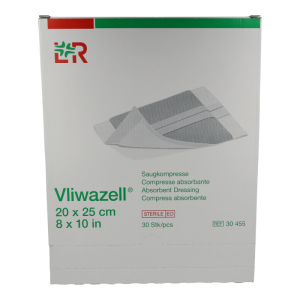 Vliwazell Saugkompresse steril 30 Stk. 20 x 25 cm